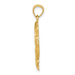 Load image into Gallery viewer, 14k Yellow Gold Polished Hummingbird w/Flower Pendant
