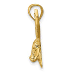 Load image into Gallery viewer, 14k Yellow Gold Polished Deer Head Pendant
