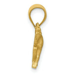 Load image into Gallery viewer, 14k Yellow Gold Satin &amp; Diamond-cut Horse Pendant
