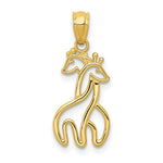 Load image into Gallery viewer, 14K Yellow Gold Polished Interlocking Giraffes Pendant
