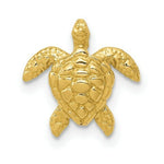 Load image into Gallery viewer, 14k Yellow Gold Polished Small Sea Turtle Chain Slide
