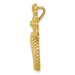 Load image into Gallery viewer, 14k Yellow Gold Polished and Satin Diamond-cut Mermaid Chain Slide
