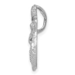 Load image into Gallery viewer, 14k White Gold Satin &amp; Diamond-cut Mermaid Chain Slide
