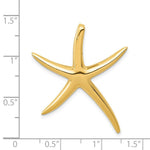 Load image into Gallery viewer, 14k Yellow Gold Polished Starfish Slide
