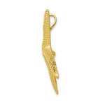 Load image into Gallery viewer, 14k Yellow Gold Textured Diamond-cut Starfish Slide
