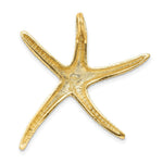 Load image into Gallery viewer, 14k Yellow Gold Textured Diamond-cut Starfish Slide
