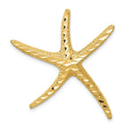 Load image into Gallery viewer, 14k Yellow Gold Textured Diamond-cut Starfish Slide
