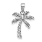 Load image into Gallery viewer, 14k White Gold Polished Palm Tree Pendant
