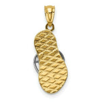 Load image into Gallery viewer, 14k Yellow &amp; Rose Gold Sandal Pendant

