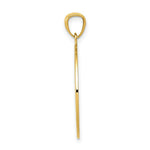 Load image into Gallery viewer, 14k Yellow Gold Satin &amp; Polished Lost Without You Compass Pendant
