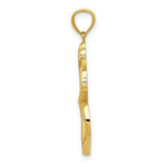 Load image into Gallery viewer, 14k Yellow Gold Polished Anchor w/Rope Pendant
