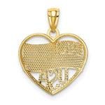 Load image into Gallery viewer, 14K Two-tone Gold with Rhodium Polished American Flag &amp; USA in Heart Pendant
