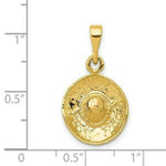 Load image into Gallery viewer, 14k Yellow Gold Polished Sombrero Pendant

