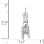 Load image into Gallery viewer, 14k White Gold Good Luck Hand Charm
