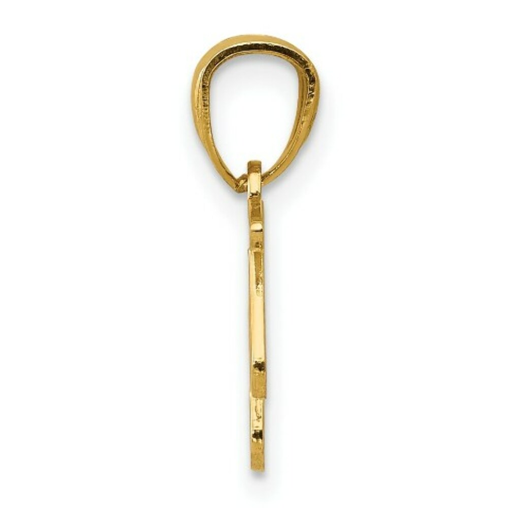 14K Yellow Gold Polished Music Notes Pendant