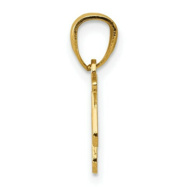 14K Yellow Gold Polished Music Notes Pendant