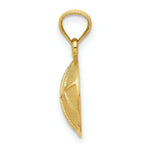 Load image into Gallery viewer, 14K Yellow Gold Satin &amp; Polished Basketball Pendant
