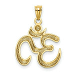 Load image into Gallery viewer, 14k Yellow Gold Polished Om Symbol Pendant
