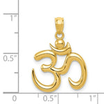 Load image into Gallery viewer, 14k Yellow Gold Polished Om Symbol Pendant
