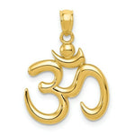 Load image into Gallery viewer, 14k Yellow Gold Polished Om Symbol Pendant
