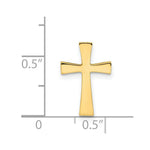 Load image into Gallery viewer, 14k Yellow Gold Polished Cross Chain Slide

