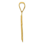 Load image into Gallery viewer, 14k Yellow Gold Diamond-cut Center Cross Pendant
