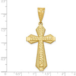 Load image into Gallery viewer, 14k Yellow Gold Diamond-cut Center Cross Pendant
