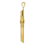 Load image into Gallery viewer, 14k Yellow Gold Polished Tube Cross Pendant
