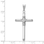 Load image into Gallery viewer, 14k White Gold Polished Tube Cross Pendant
