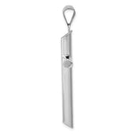 Load image into Gallery viewer, 14k White Gold Polished Tube Cross Pendant

