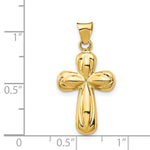 Load image into Gallery viewer, 14K Yellow Gold Polished Stamping Cross Pendant
