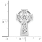 Load image into Gallery viewer, 14k White Gold Polished Celtic Cross Chain Slide
