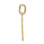 Load image into Gallery viewer, 14K Yellow Gold Polished Small Budded Cross Charm
