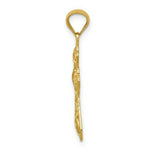 Load image into Gallery viewer, 14K Yellow Gold Polished Filigree Cross Pendant

