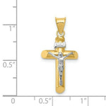 Load image into Gallery viewer, 14k Two-Tone Gold Polished Crucifix Pendant

