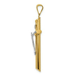 Load image into Gallery viewer, 14k Two Tone Gold Polished Crucifix Pendant

