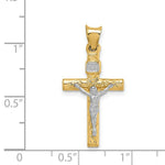 Load image into Gallery viewer, 14k Two Tone Gold Crucifix Pendant
