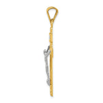Load image into Gallery viewer, 14k Two Tone Gold Crucifix Pendant
