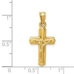 Load image into Gallery viewer, 14K Yellow Gold Reversible Crucifix /Cross Pendant

