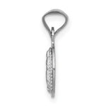 Load image into Gallery viewer, 14k White Gold Our Lady of Guadalupe Circle Pendant
