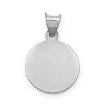Load image into Gallery viewer, 14k White Gold Our Lady of Guadalupe Circle Pendant
