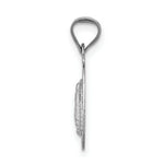 Load image into Gallery viewer, 14k White Gold Our Lady of Guadalupe Oval Pendant
