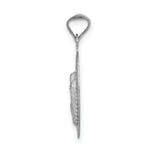 Load image into Gallery viewer, 14k White Gold Our Lady of Guadalupe Oval Pendant
