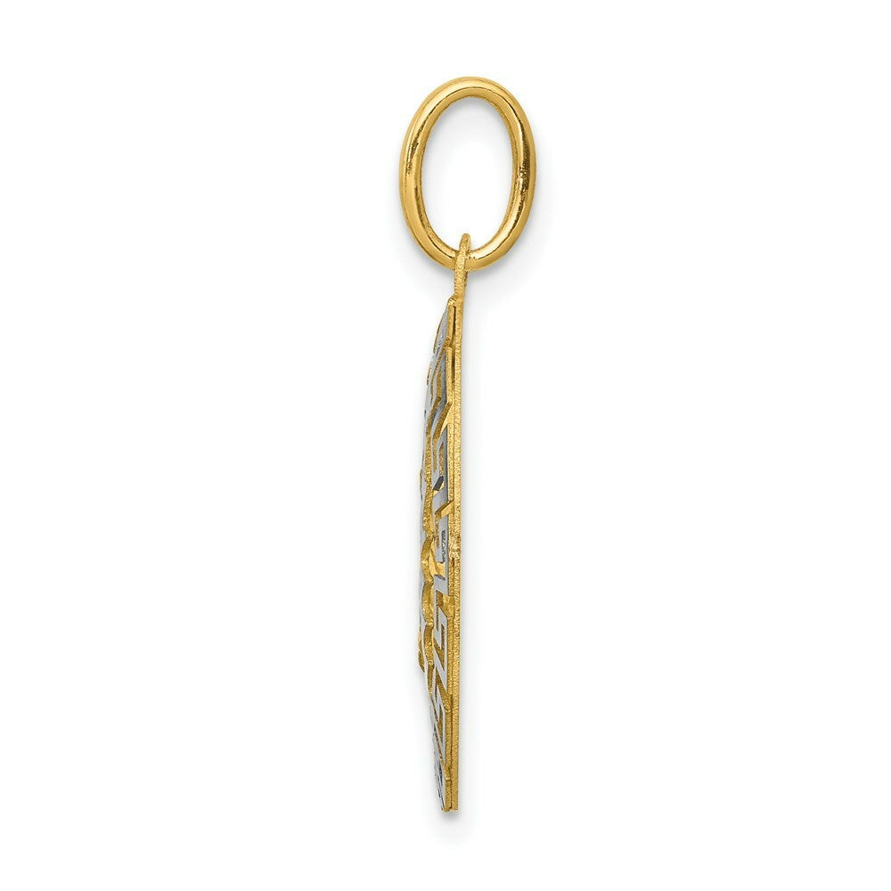 14k Two-Tone Gold Our Lady Of Guadalupe Pendant