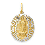 Load image into Gallery viewer, 14k Two Tone Gold Our Lady Of Guadalupe Pendant

