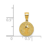 Load image into Gallery viewer, 14K Yellow Gold San Benito 2 Sided Round Small Pendant
