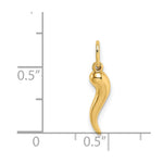 Load image into Gallery viewer, 14K Yellow Gold Hollow Italian Horn Pendant
