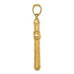 Load image into Gallery viewer, 14K Yellow Gold Hollow Diamond-cut Cross Pendant
