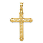 Load image into Gallery viewer, 14K Yellow Gold Hollow Diamond-cut Cross Pendant
