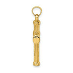 Load image into Gallery viewer, 14K Yellow Gold Hollow Diamond-cut Cross Pendant
